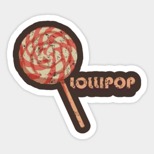 lollipop - oldschool print Sticker